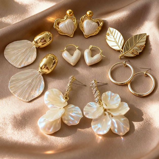 اقراط بخرز اللؤلؤ اقراط بخرز اللؤلؤ