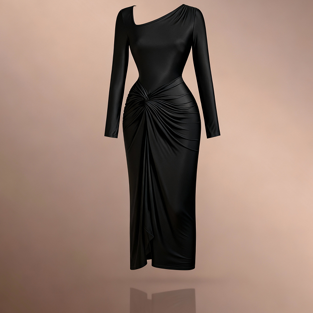 فستان مجعد فستان مجعد