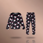 بيجامة نسائية مزينة برسوم هالو كيتي